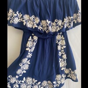 Romper with embroidery